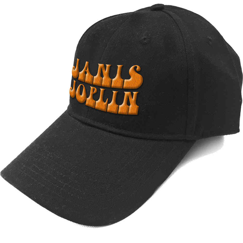 Janis Joplin - Orange Logo Baseball cap - Black